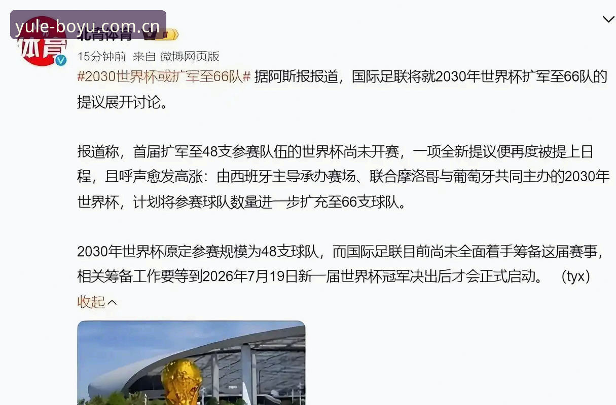 揭秘世界杯扩军至66队的背后真相：中国男足的机会来了？